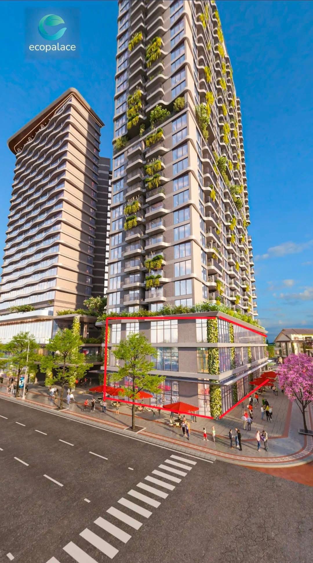 Shophouse khối đế ngay sảnh chính chung cư Ecopalace