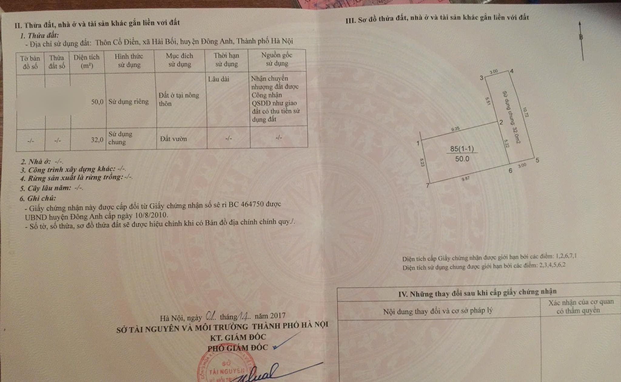 BÁN ĐẤT CỔ ĐIỂN HẢI BỐI – ĐÔNG ANH – GẦN CẦU THĂNG LONG – Ô TÔ VÀO ĐẤT – 50M – GIÁ HƠN 5 TỶ