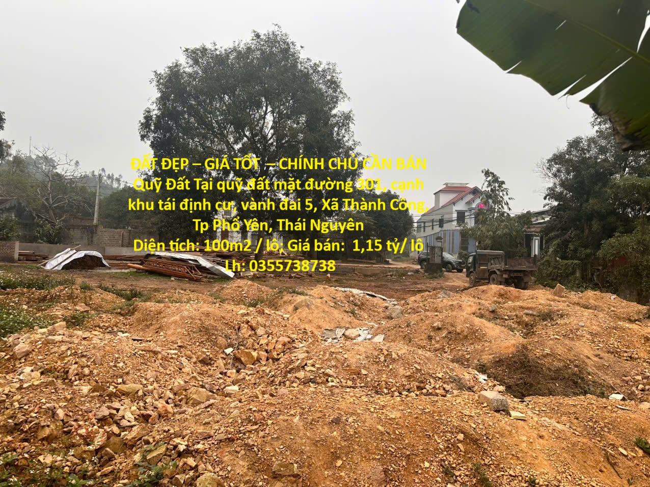 ĐẤT ĐẸP – GIÁ TỐT – CHÍNH CHỦ CẦN BÁN Quỹ Đất Tại Xã Thành Công, Tp Phổ Yên, Thái Nguyên