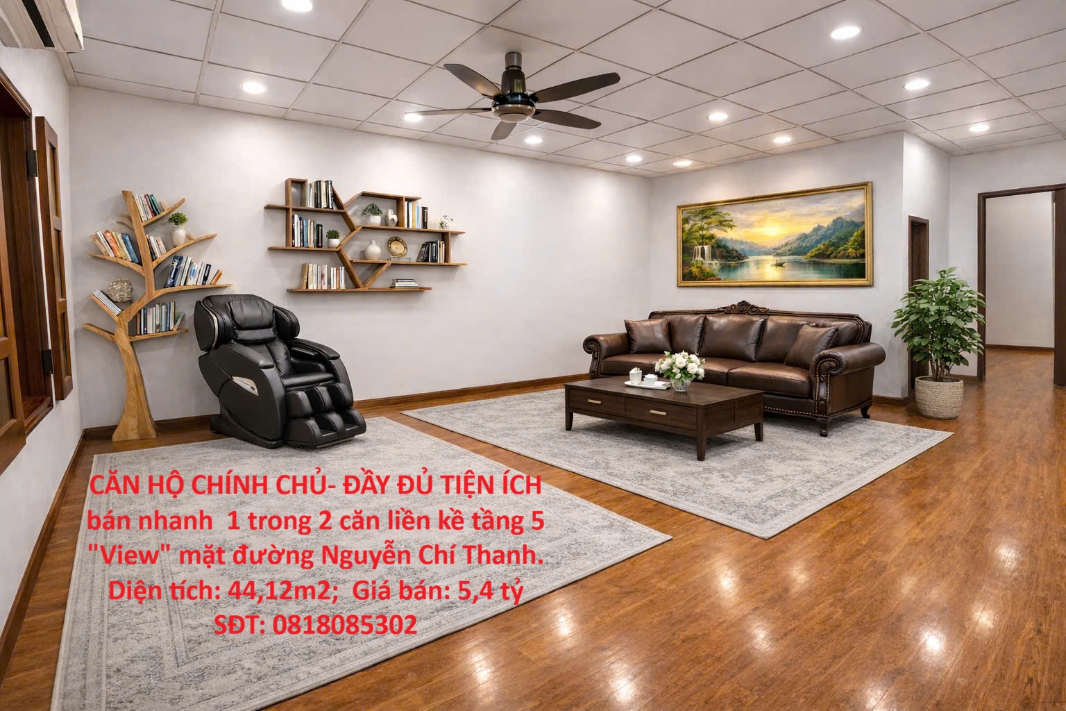 CĂN HỘ CHÍNH CHỦ- ĐẦY ĐỦ TIỆN ÍCH bán nhanh 1 trong 2 căn liền kề tầng 5 "View" mặt đường Nguyễn Chí Thanh.
