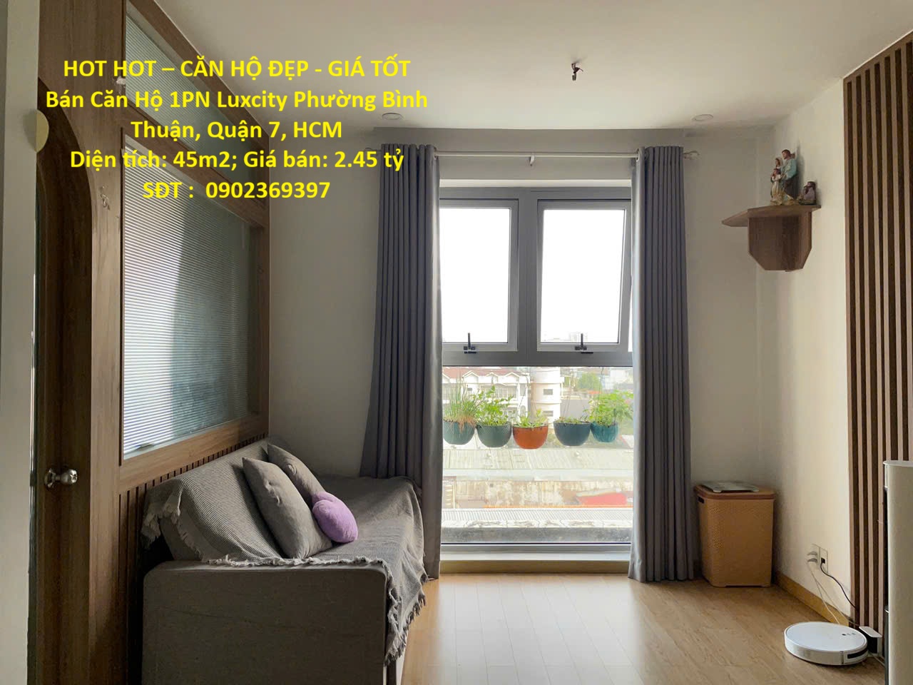 HOT HOT – CĂN HỘ ĐẸP - GIÁ TỐT Bán Căn Hộ 1PN Luxcity Phường Bình Thuận, Quận 7, HCM