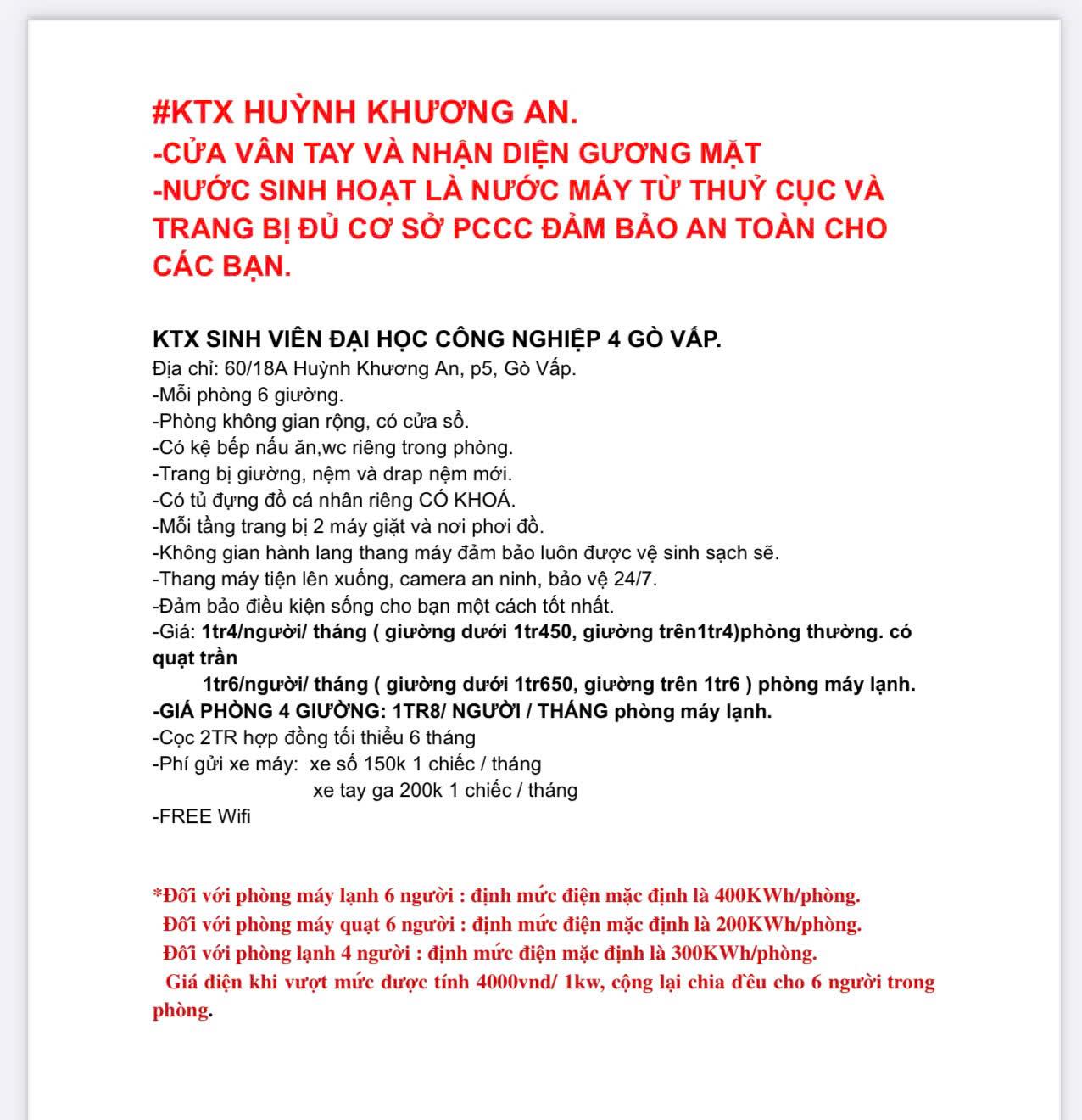Ktx huỳnh khương an p5, gò vấp ở ngay, giá tốt, an toàn
