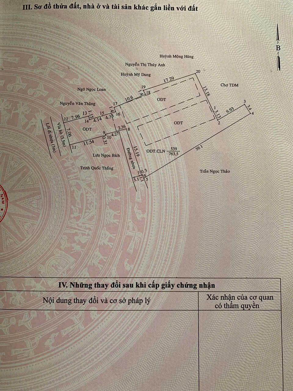 CẦN BÁN GẤP LÔ ĐẤT ĐƯỜNG BẠCH ĐẰNG, PHƯỜNG PHÚ CƯỜNG, TP. THỦ DẦU MỘT, BÌNH DƯƠNG