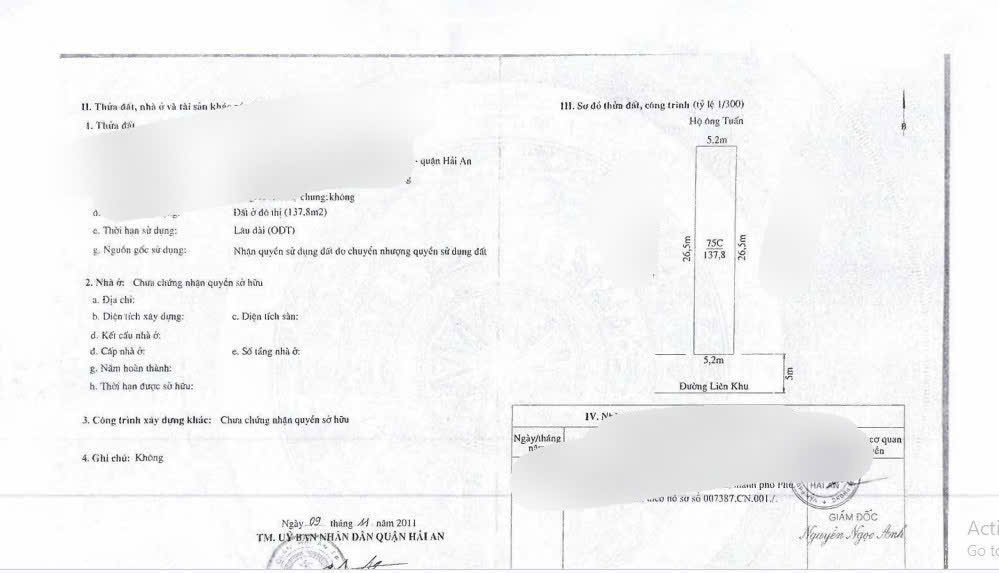 BÁN ĐẤT MẶT ĐƯỜNG THƯ TRUNG – VĂN CAO – HẢI AN – LÔ ĐẸP KINH DOANH – GIÁ TỐT