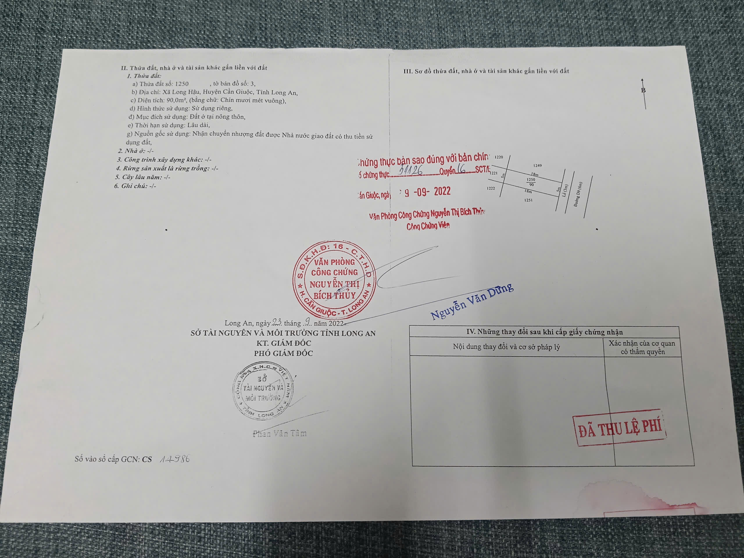 CHỈ 1 LÔ DUY NHẤT - MẶT TIỀN D9 LONG HẬU - SỔ SẴN CÔNG CHỨNG NGAY!