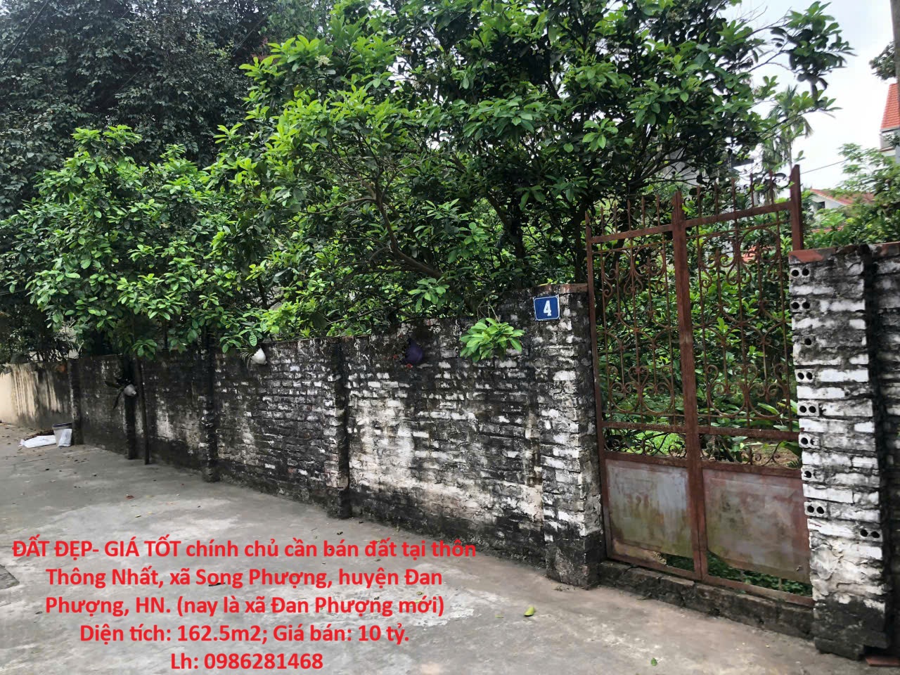 ĐẤT ĐẸP- GIÁ TỐT chính chủ cần bán đất tại thôn Thông Nhất, xã Song Phượng, huyện Đan Phượng, HN