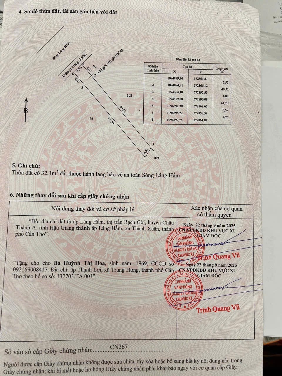 ĐẤT ĐẸP- GIÁ TỐT Chính chủ cần bán lô đất tiềm năng tại Thị Trấn Rạch Gòi, Châu Thành, Hậu Giang