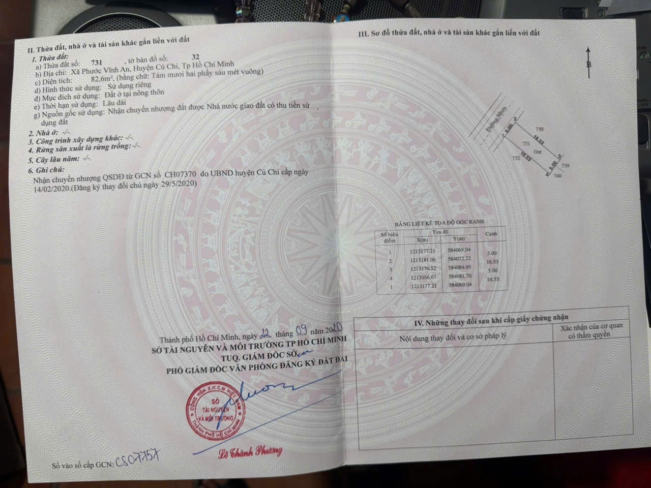 CHÍNH CHỦ BÁN GẤP ĐẤT XÃ PHƯỚC VĨNH, CỦ CHI – SỔ RIÊNG – GIÁ CHỈ 1,6 TỶ