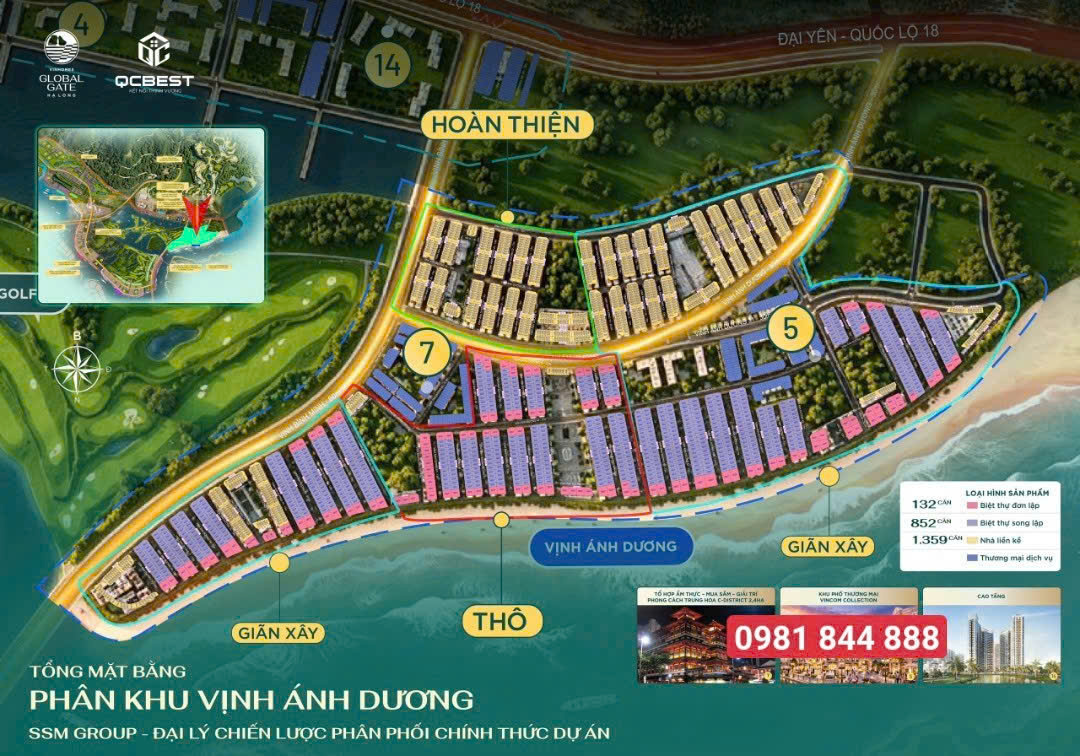 CHÍNH THỨC MỞ BÁN QUỸ NGOẠI GIAO VINHOMES HẠ LONG XANH - VỊ TRÍ ĐẸP - ĐẦU TƯ SINH LỜI CAO - LH: E Hảo GĐKD 0981 844 888