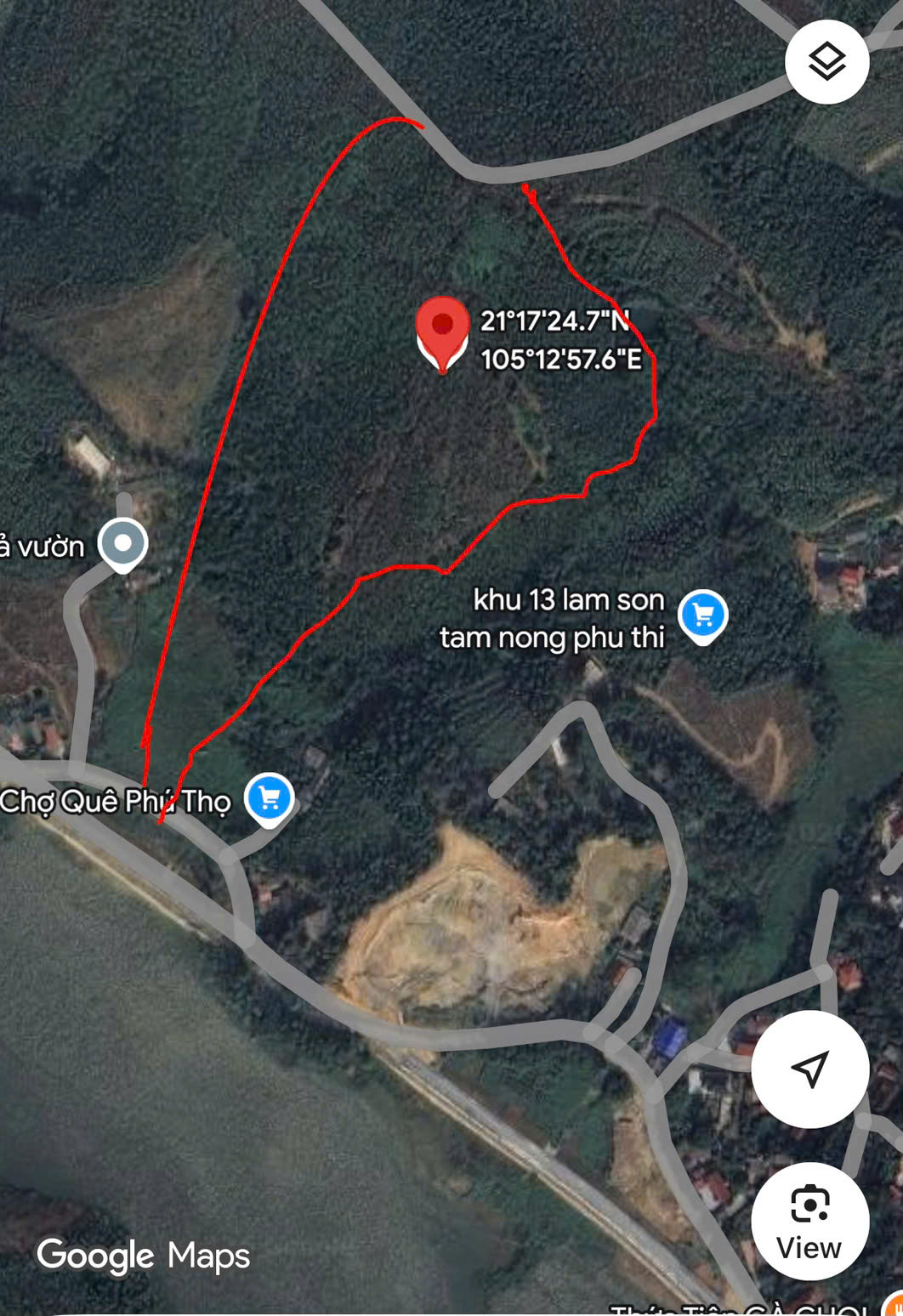 Bán lô đất 5HA, chuyển đổi đất TMDV, Đồi Dộc Mè, Vạn Xuân, Phú Thọ, giá 17.5 tỷ