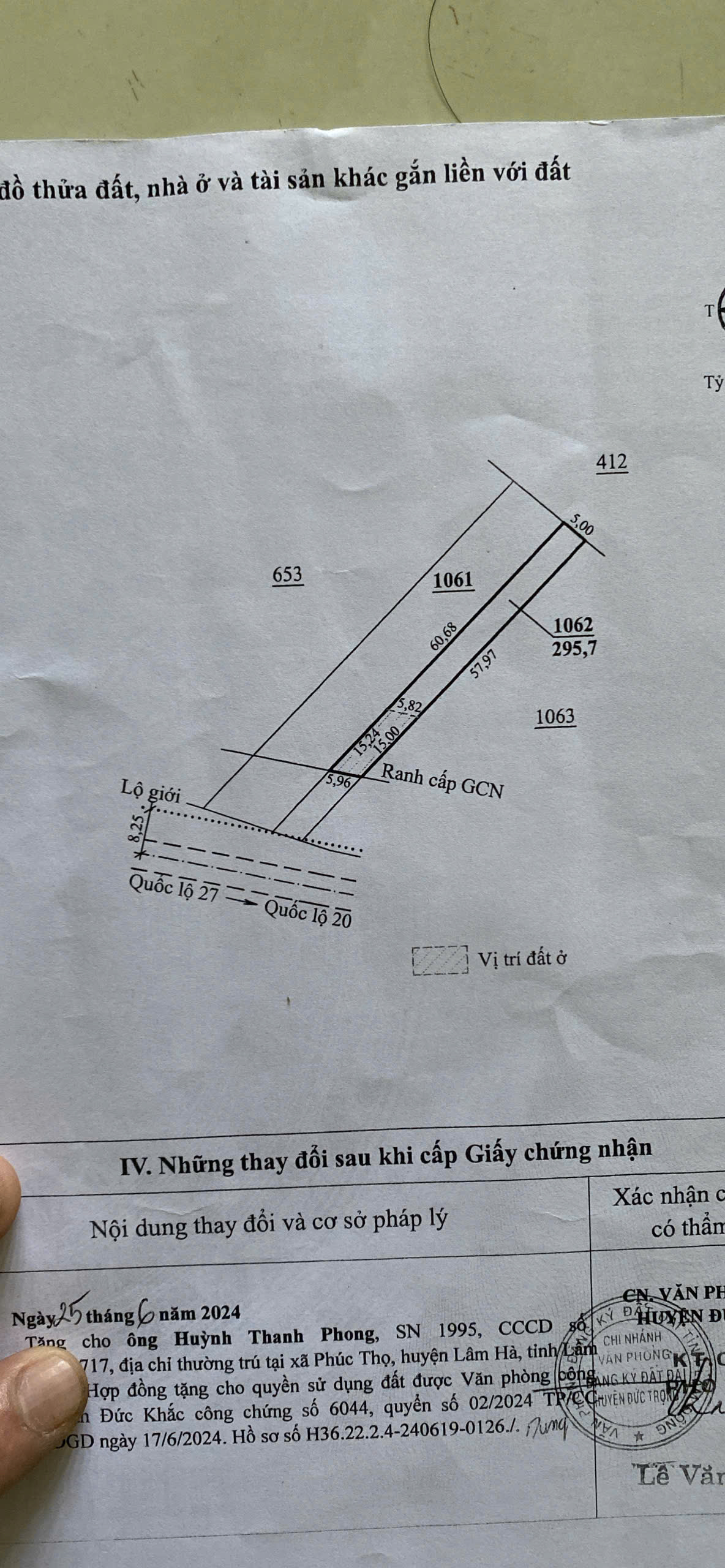 Cần Bán Nhanh Lô Đất Liên Hiệp, Đức Trọng, tỉnh Lâm Đồng.