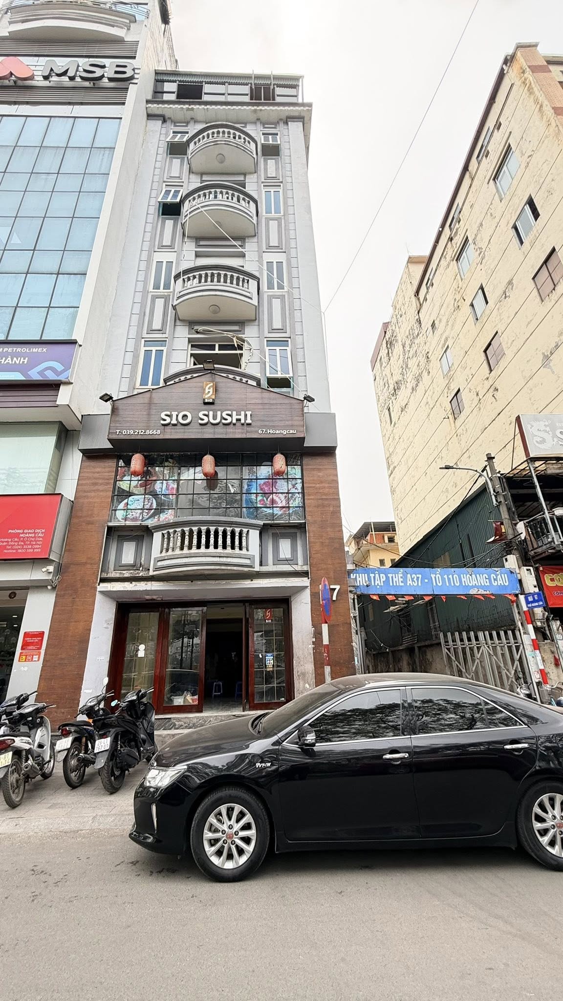 BÁN TÒA NHÀ MẶT PHỐ HOÀNG CẦU. 6 TẦNG. THANG MÁY.