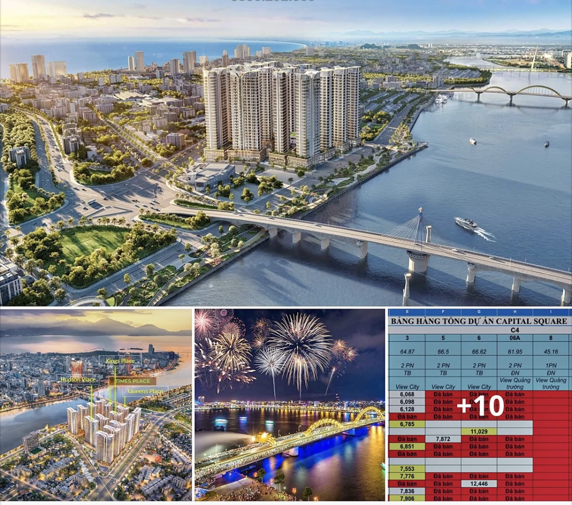 Căn hộ cao cấp ven Sông Hàn, View biển, pháo hoa, giá chỉ từ 3.8 tỷ