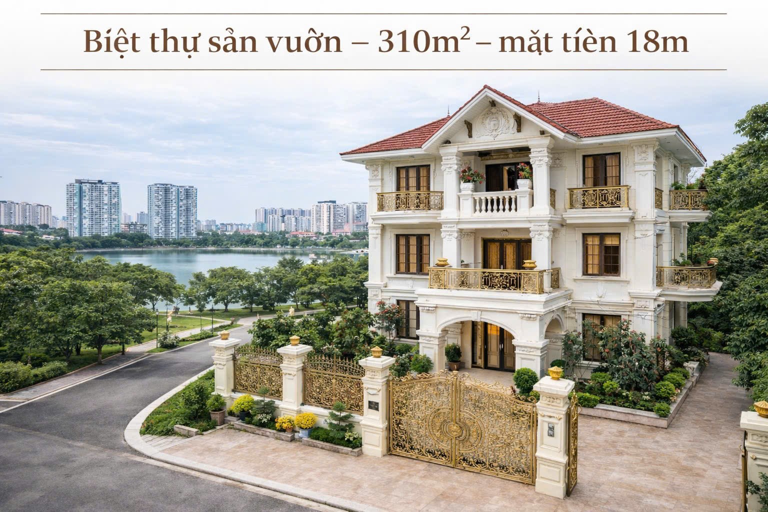 75 TỶ - BIỆT THỰ LINH ĐÀM - 310M2 - VIEW HỒ, KINH DOANH
