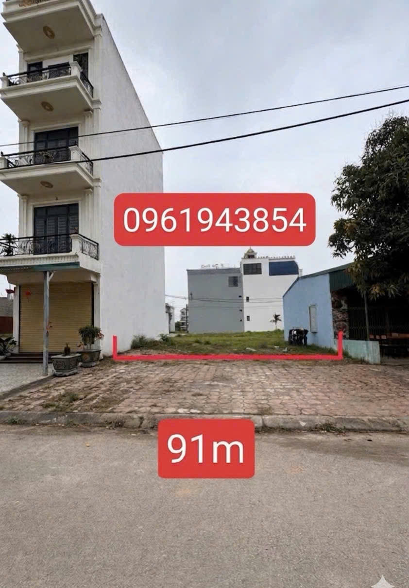 Ngộp Bank nên cần bán gấp lô đất, diện tích 91 mét, sát biển, sát khu kinh tế 91m chỉ 1.4 tỷ