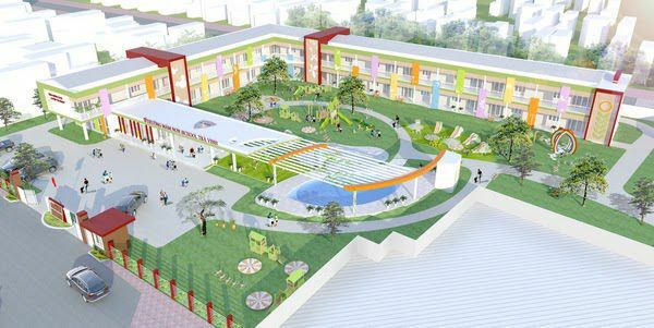 SANG NHƯỢNG TRƯỜNG MẦM NON TRUNG HÒA - 4000M2 ĐANG HOẠT ĐỘNG