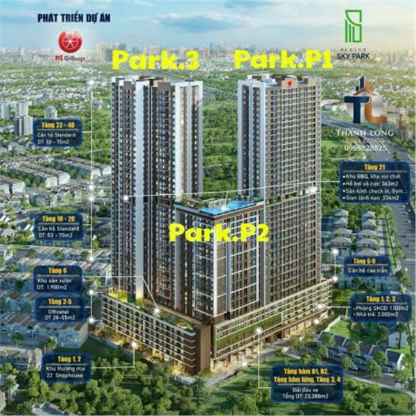 Bán Căn Hộ chung cư Đại lộ Phạm Văn Đồng - căn góc offictel Picity Sky Park - chỉ 1,55 tỷ
