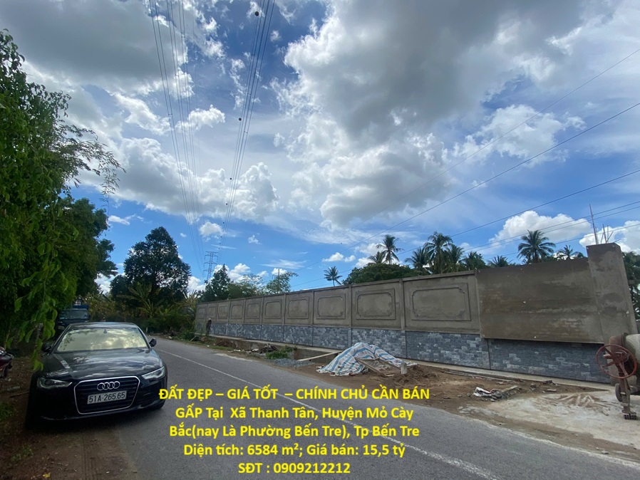 ĐẤT ĐẸP – GIÁ TỐT – CHÍNH CHỦ CẦN BÁN GẤP Tại Xã Thanh Tân, Huyện Mỏ Cày Bắc(nay Là Phường Bến Tre), Tp Bến Tre