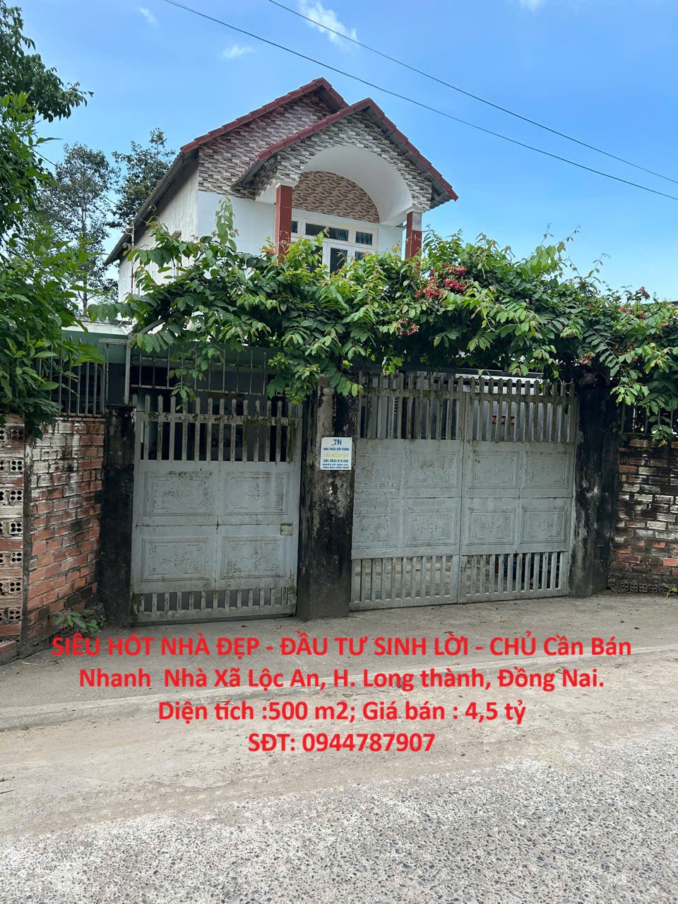 SIÊU HÓT NHÀ ĐẸP - ĐẦU TƯ SINH LỜI - CHỦ Cần Bán Nhanh Nhà Xã Lộc An, H. Long thành, Đồng Nai.