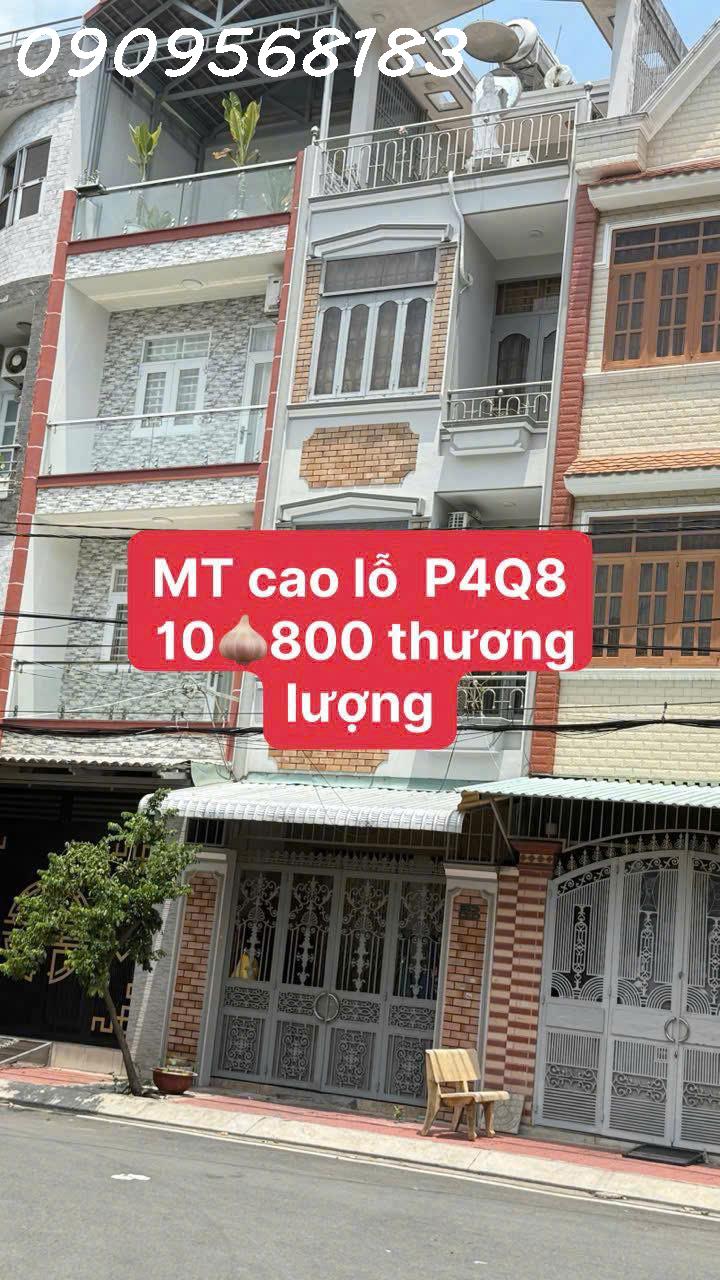 BÁN NHÀ MẶT TIỀN CAO LỖ, Q8 - Giá chỉ 10,8 TỶ – VỪA Ở VỪA KINH DOANH