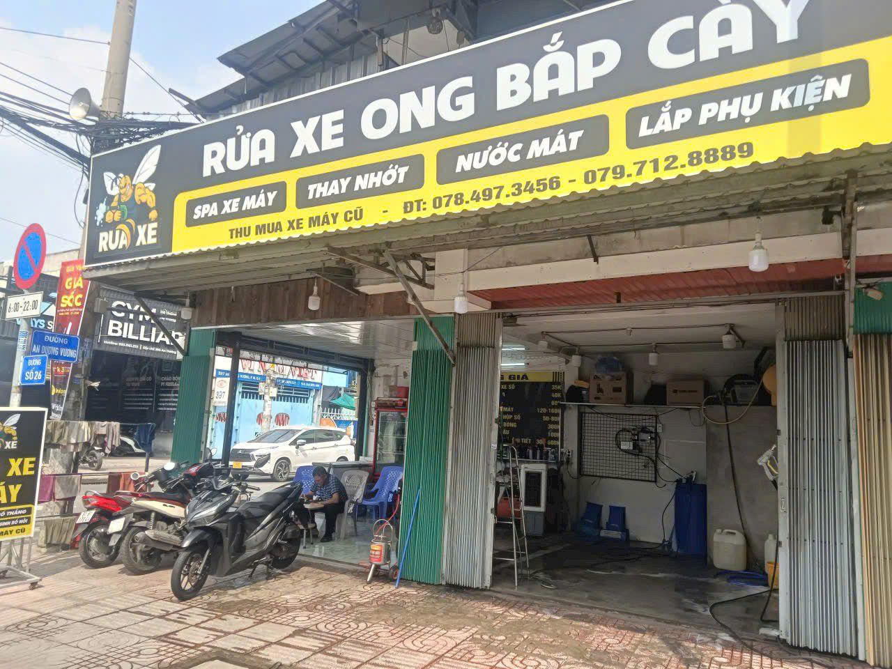 SANG NHƯỢNG TIỆM RỬA XE – QUẬN 6 Địa chỉ: 508 An Dương Vương, phường Bình Phú, Quận 6