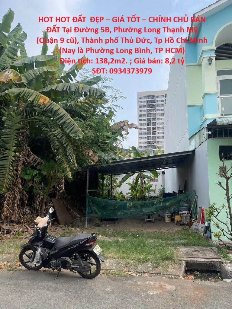 HOT HOT ĐẤT ĐẸP – GIÁ TỐT – CHÍNH CHỦ BÁN ĐẤT Tại Phường Long Thạnh Mỹ (Quận 9 cũ), Thành phố Thủ Đức, Tp Hồ Chí Minh