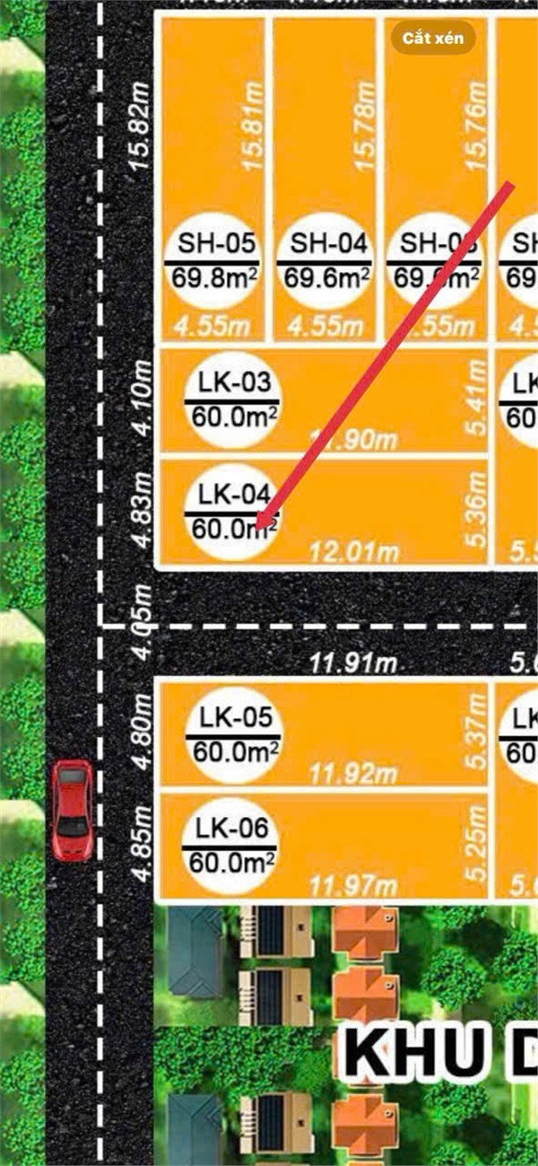 ĐẤT CHÍNH CHỦ - 2 MẶT TIỀN Lô LK-04 Chân Cầu Quang Thanh Nối Với Hải Phòng Và Hải Dương