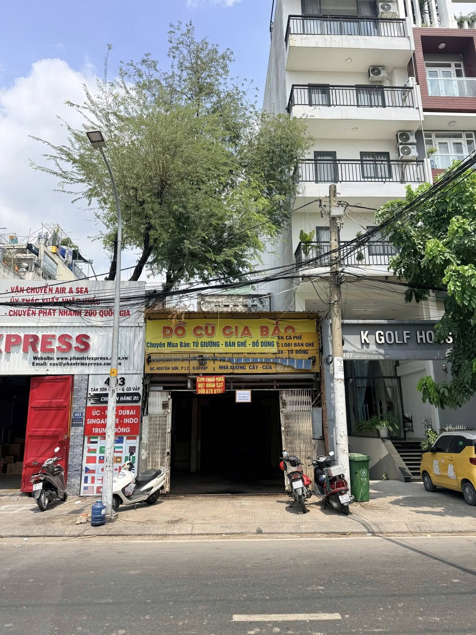 CHO THUÊ NHÀ NGUYÊN CĂN – MẶT TIỀN KINH DOANH Địa chỉ: 405 Tân Sơn, phường An Hội Tây, TP. Hồ Chí Minh