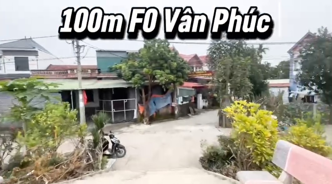 100m F0 siêu đẹp tại Vân Phúc - Tỉnh lộ 417 - Ô tô đỗ cửa - Đón sóng cầu Vân Phúc - Tiềm năng tăng giá