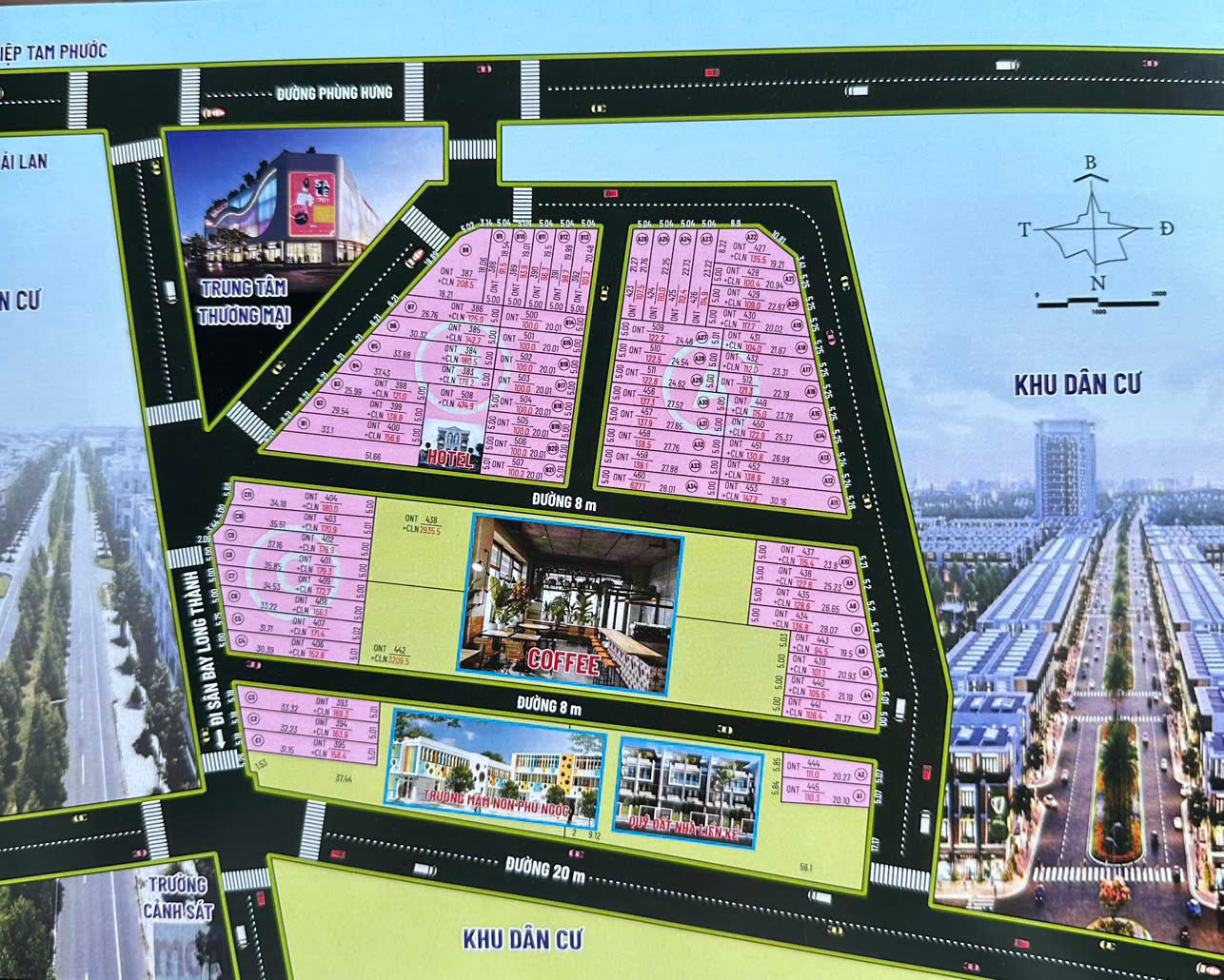 CƠ HỘI ĐẦU TƯ SỈ – LẺ ( LÔ 40 NỀN) ĐẤT THỔ CƯ AN PHƯỚC, LONG THÀNH