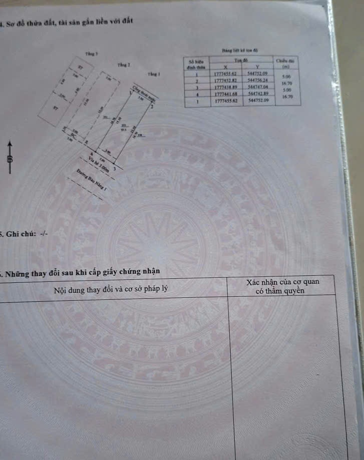 Chào bán nhà 3 tầng MT Bàu Năng 1, P Hoà Mình , Đà Nẵng