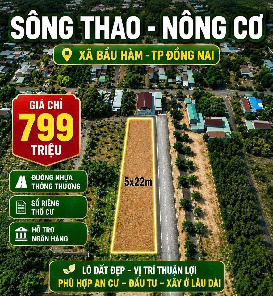***Giá Bán #7xxTriệu *** Diện tích: 5x22m * Pháp lý: Sổ riêng – thổ cư
