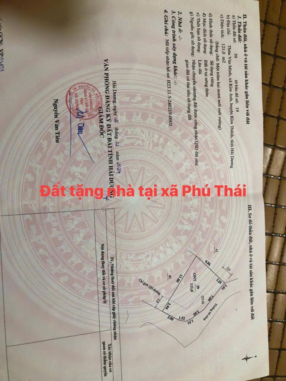 ĐẤT ĐẸP - GIÁ TỐT - Vị Trí Đắc Địa Tại Xã Kim Anh, Huyện Kim Thành, Hải Dương