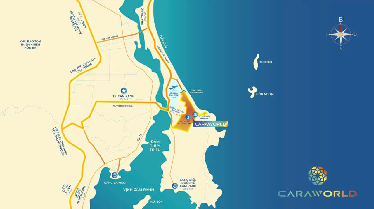 BĐS Caraworld Cam Ranh SHR Lâu Dài : Đất nền, Biệt thự, Nhà Phố/ Shophouse Xây sẵn - GIÁ RẺ