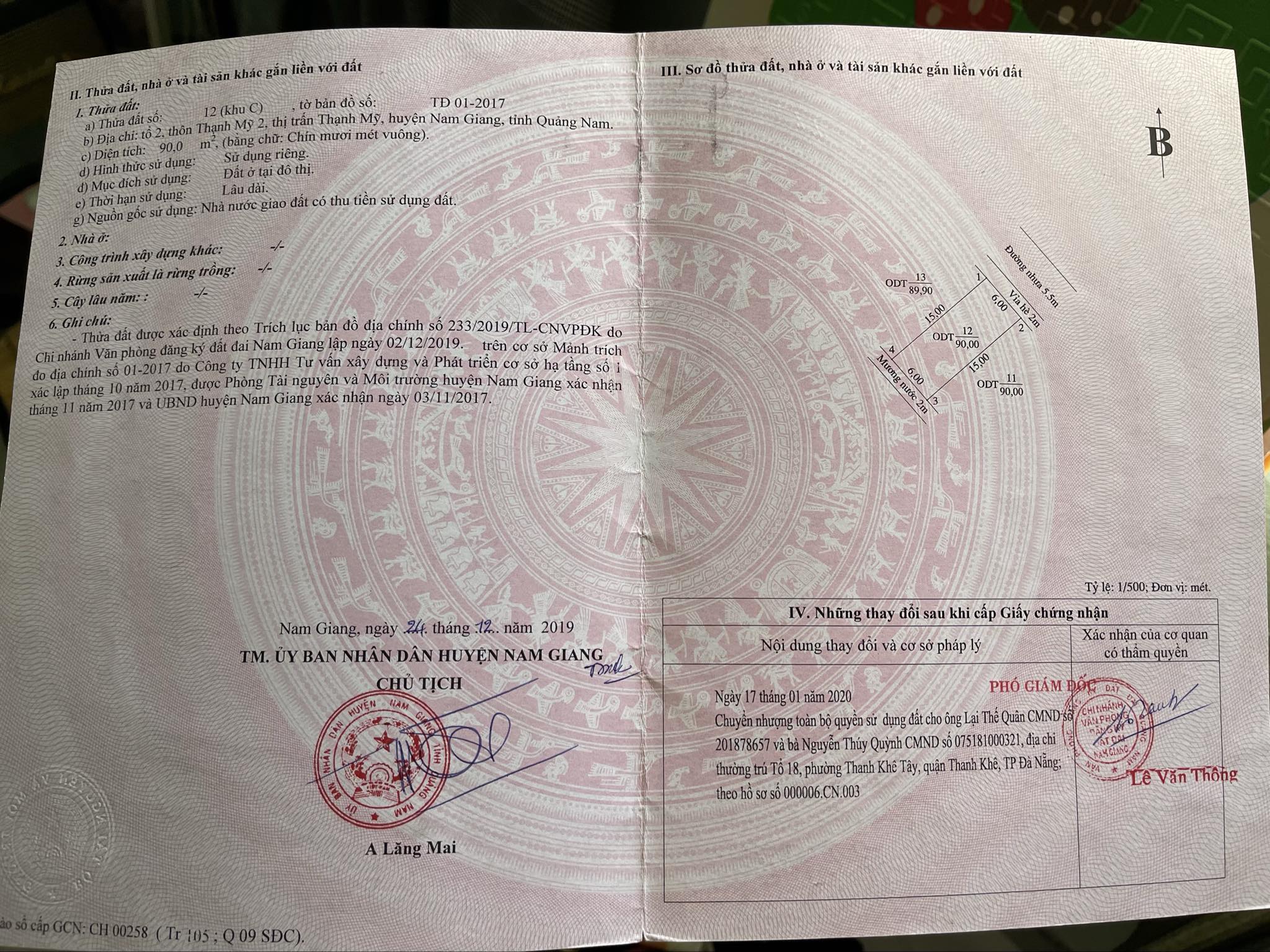 Bán nhanh BĐS chính chủ, ko qua trung gian, đường nhựa 5,5m Thị Trấn Thạnh Mỹ, Nam Giang, Đà Nẵng