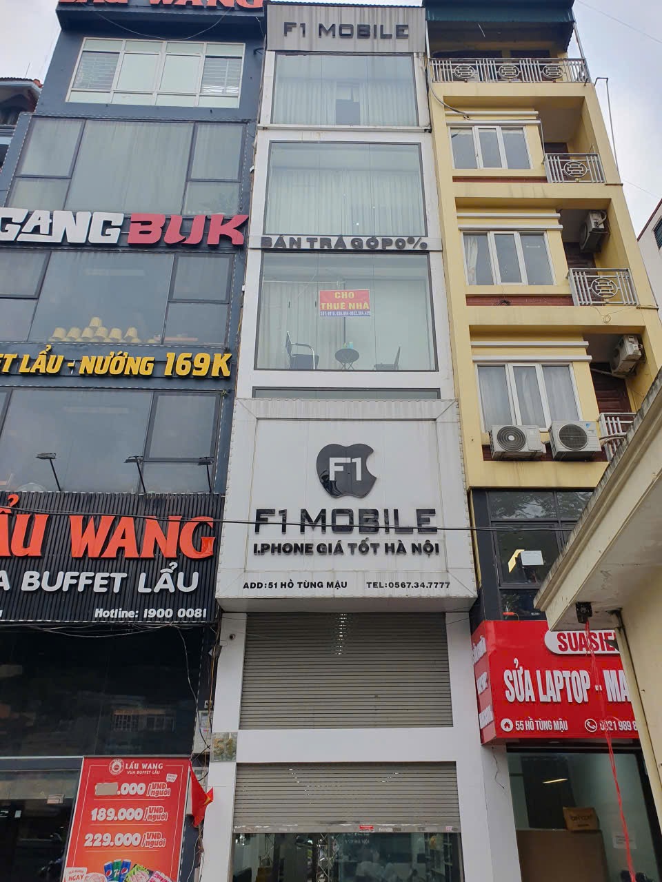 CHO THUÊ NHÀ MẶT PHỐ HỒ TÙNG MẬU – VỊ TRÍ KINH DOANH ĐẸP