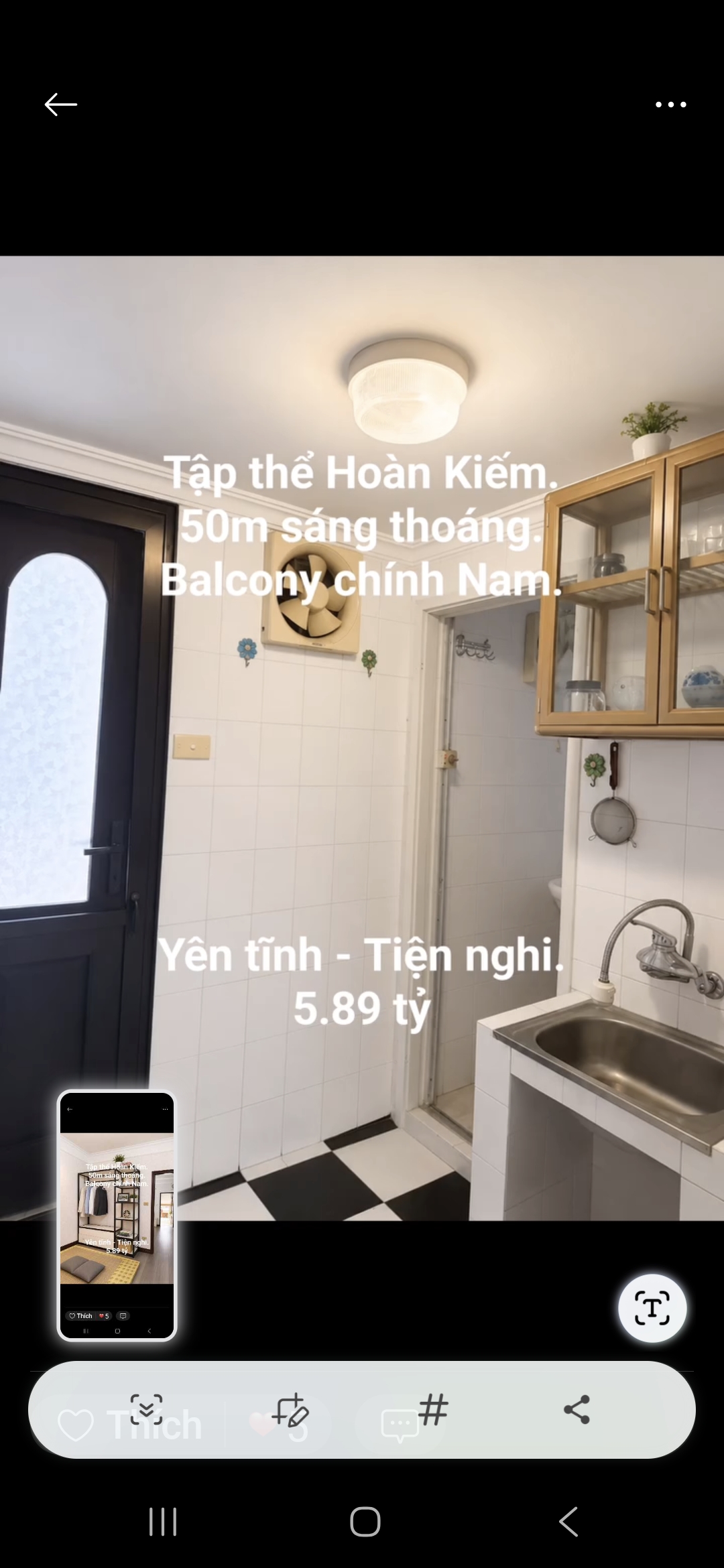 TẬP THỂ HOÀN KIẾM – CÁCH BỜ HỒ CHỈ 200M – BAN CÔNG ĐÓN GIÓ NAM – 50M² SÁNG THOÁNG