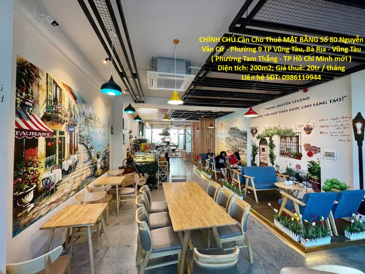 CHÍNH CHỦ Cần Cho Thuê MẶT BẰNG Số 80 Nguyễn Văn Cừ - Phường 9 TP Vũng Tàu, Bà Rịa - Vũng Tàu