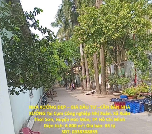 NHÀ XƯỞNG ĐẸP – GIÁ ĐẦU TƯ –CẦN BÁN NHÀ XƯỞNG Tại CỤM CÔNG NGHIỆP NHỊ XUÂN, HUYỆN HÓC MÔN, TP.HCM