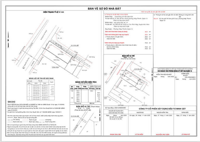 BÁN GẤP 2 LÔ ĐẤT MT HIỆP THÀNH 26 – Q.12 – VỊ TRÍ VÀNG SÁT CHỢ & TRƯỜNG HỌC