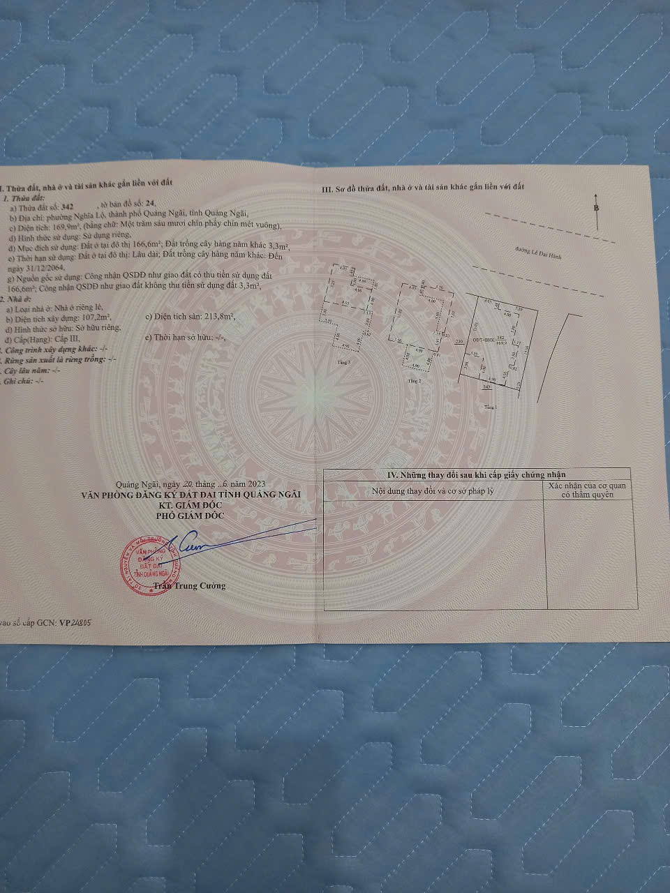 CHÍNH CHỦ CẦN BÁN CĂN NHÀ – VỊ TRÍ ĐẸP TRUNG TÂM - TP QUẢNG NGÃI - TỈNH QUẢNG NGÃI