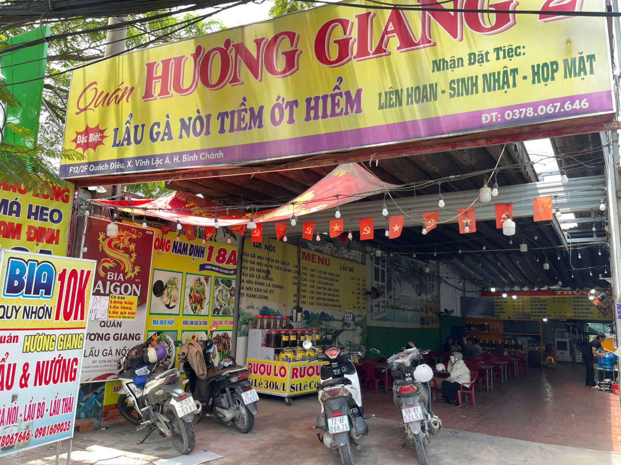Bình Chánh SANG QUÁN NHẬU S/VƯỜN 500 m2 GIÁ : 159 tr , Có 7 – 10 phòng, Tel : 0336545468 ( Chính chủ )