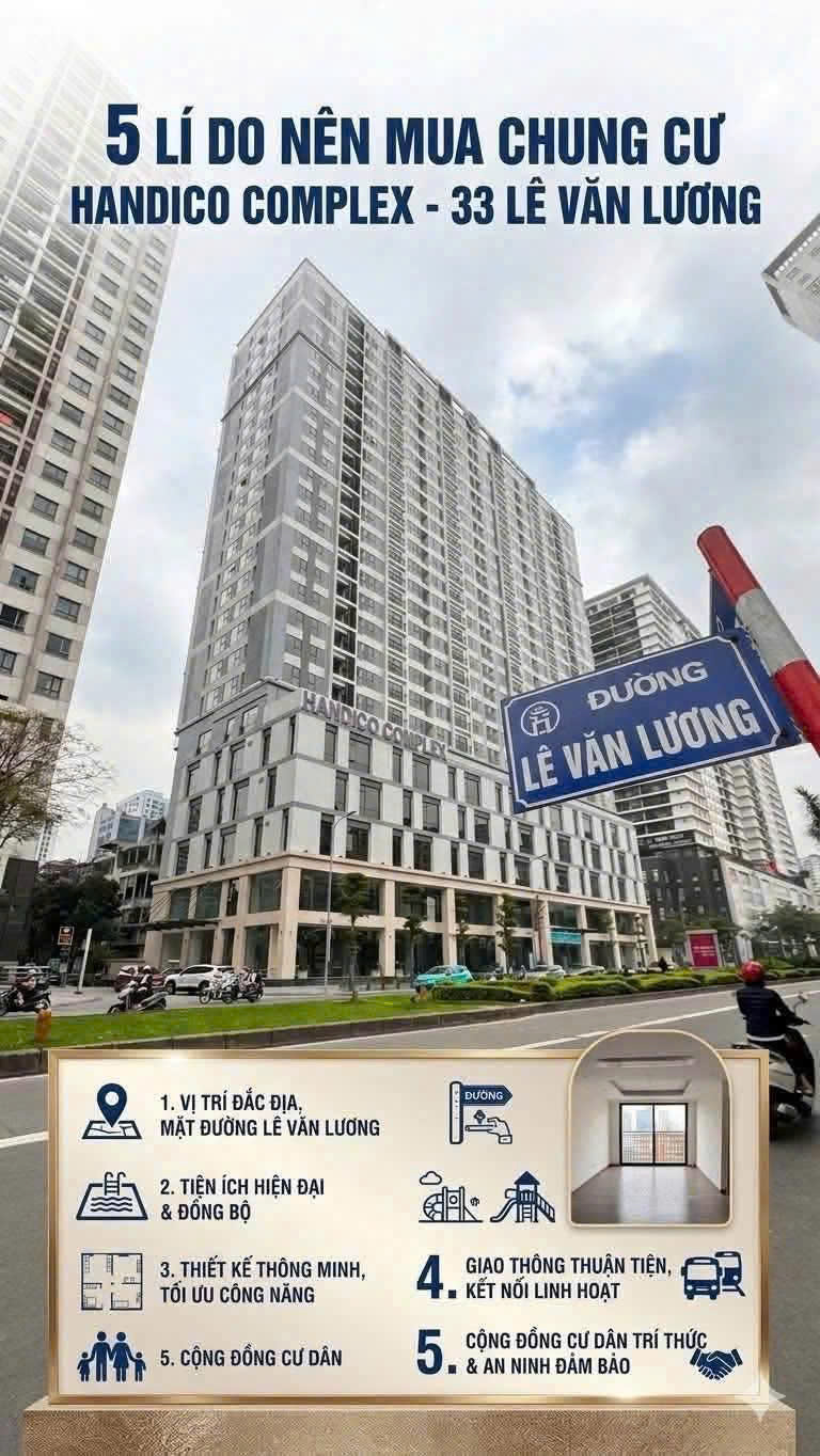 CHUNG CƯ HADICOCOMPLEX - 33 LÊ VĂN LƯƠNG TỔ HỢP THƯƠNG MẠI, CĂN HỘ CAO CẤP TẠI HÀ NỘI