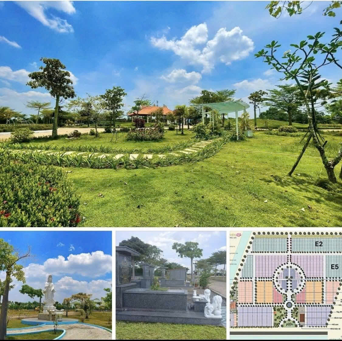 Cần chuyển nhượng gấp 4 huyệt mộ tiêu chuẩn tại Bồng Lai Viên - Đức Hòa, Long An