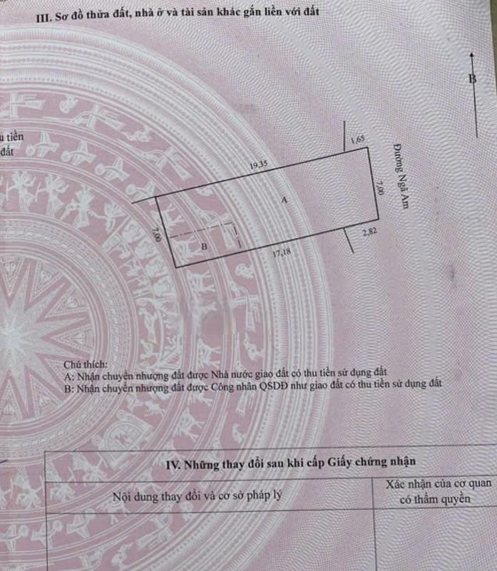Đất thổ cư 143m2 Đường Ngã Am, An Hòa, Sa Đéc. Sổ hồng, hướng Đông Bắc, giá 1.7 tỷ.