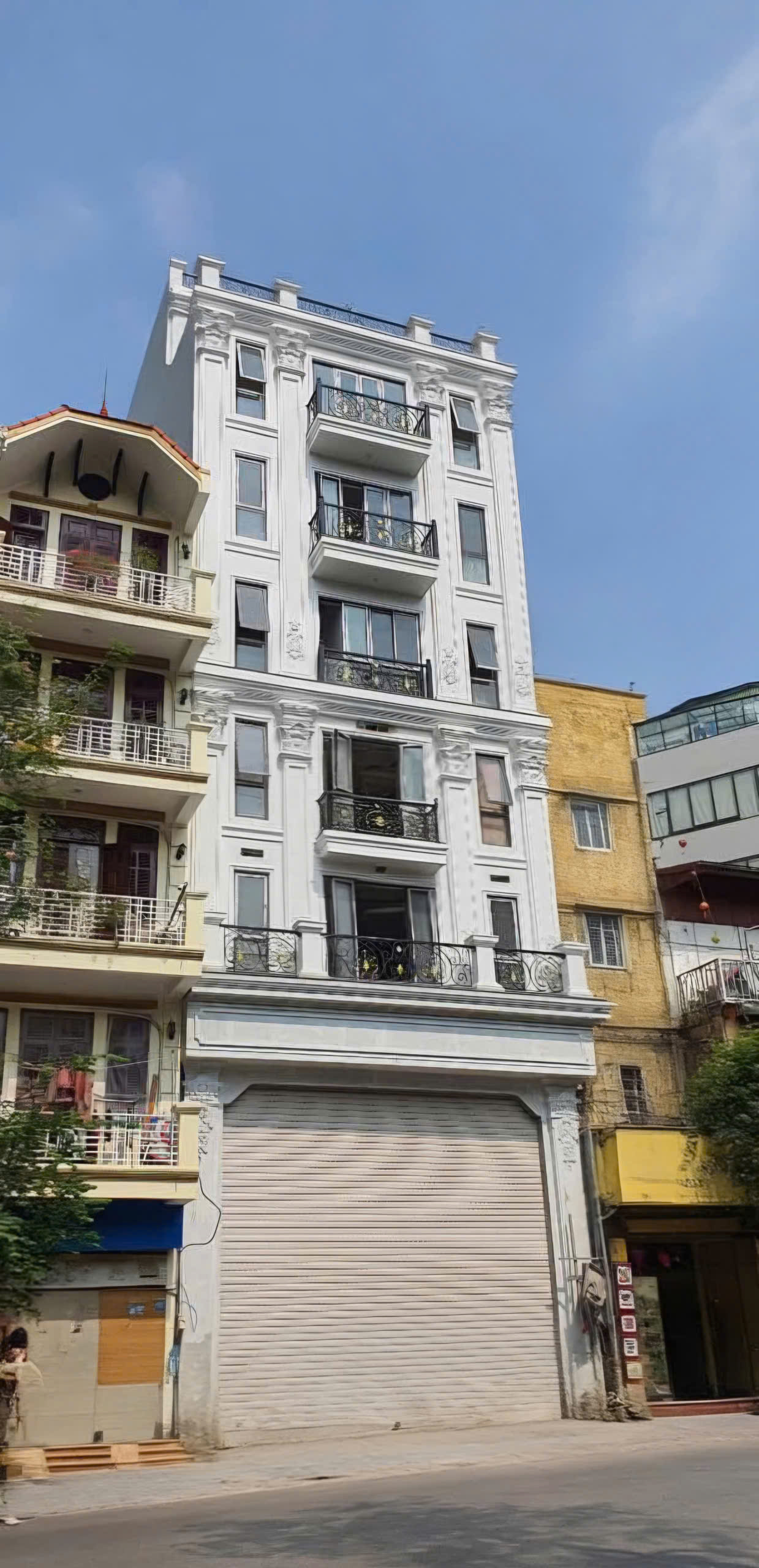 Cho thuê nhà, THANG MÁY, 107m2_ 6T; Lạc Long Quân, Võ Chí Công -43 tr