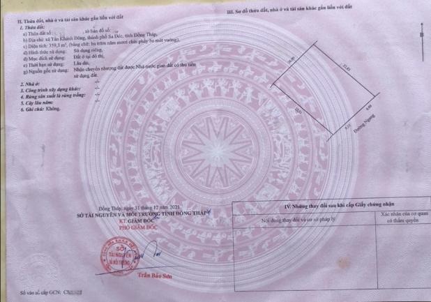 Bán NhàTrọ Mặt Tiền Phường Sa Đéc, 359m2, 10PN. Sổ Hồng, Hướng ĐN,