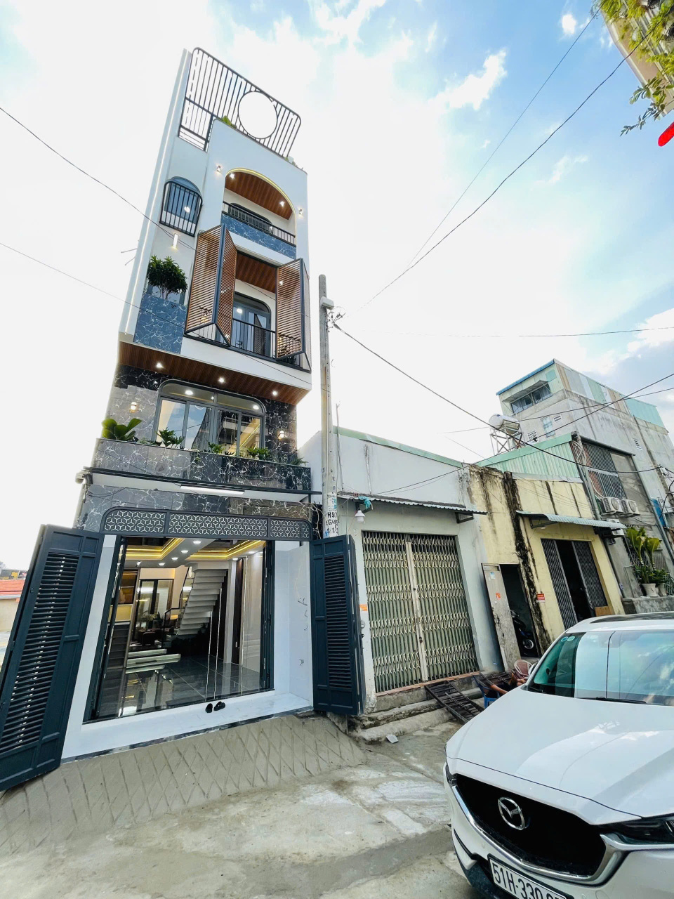 [D2505*] Nhà mới 5 tầng sát Đình Quới An, ô tô ngủ trong nhà giá 6.x tỷ