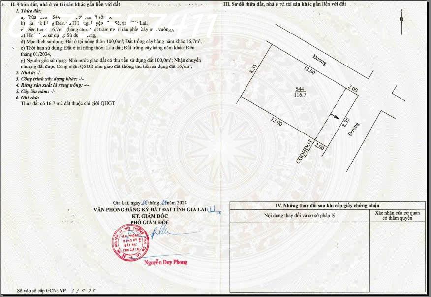 Chính chủ cần bán đất tại Làng Dek, xã H Bông, huyện Chư Sê, DT 495m2, giá chỉ 400tr