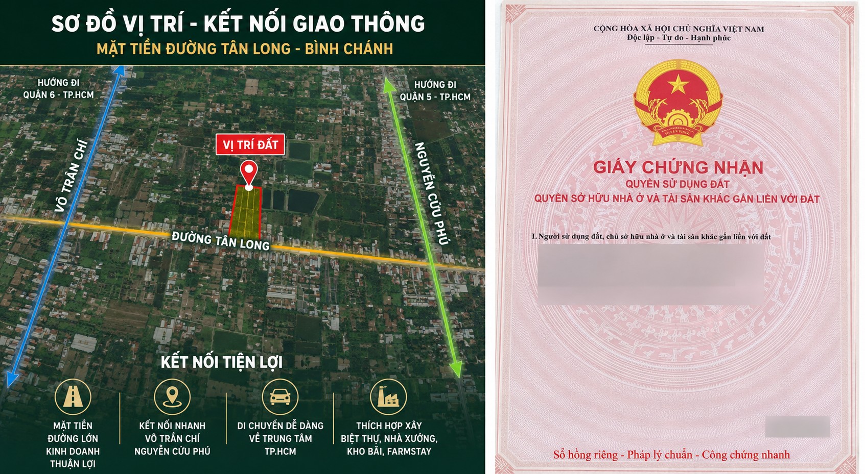 Quỹ Đất Vàng 7800m2 Mặt Tiền Tân Long - Bình Chánh - Giá Chỉ 60 Tỷ